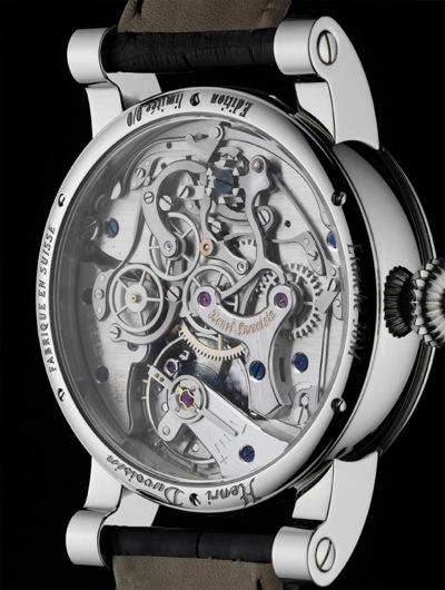 Mouvement du Chronographe monopoussoir © Jean-Marc Breguet